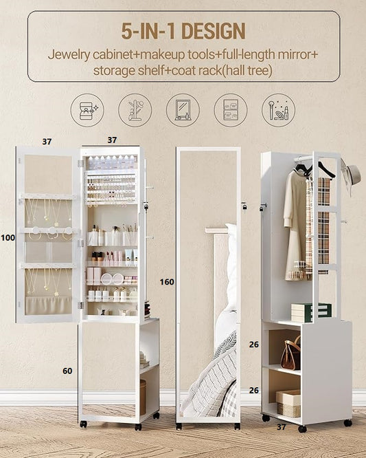 360° градус эргэдэг шүүгээтэй толь