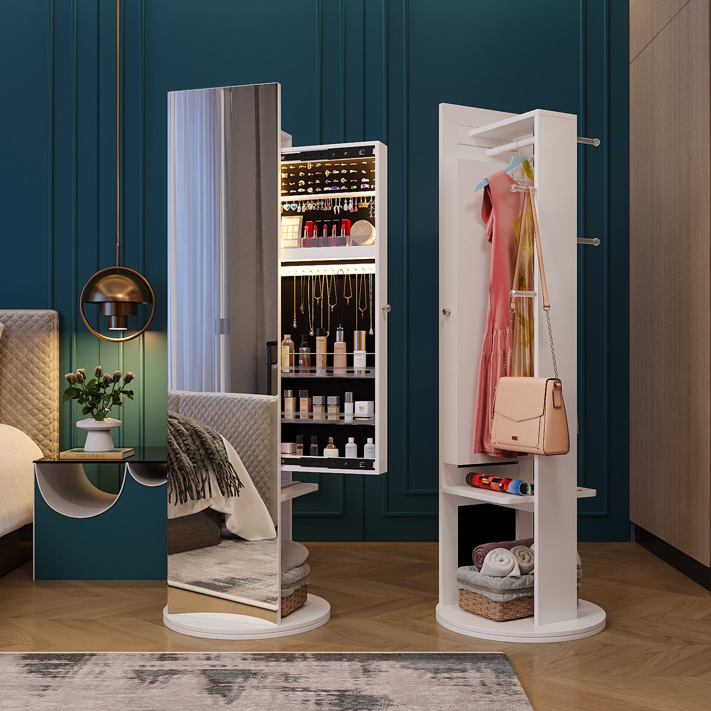 360° градус эргэдэг шүүгээтэй толь