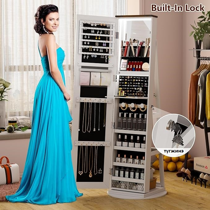 360° градус эргэдэг шүүгээтэй толь