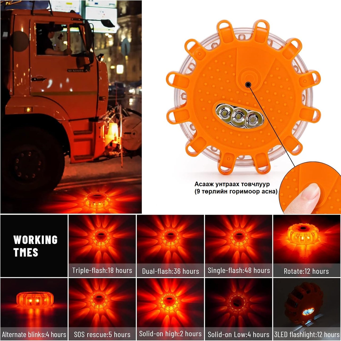 Яаралтай тусламжийн лед гэрэл