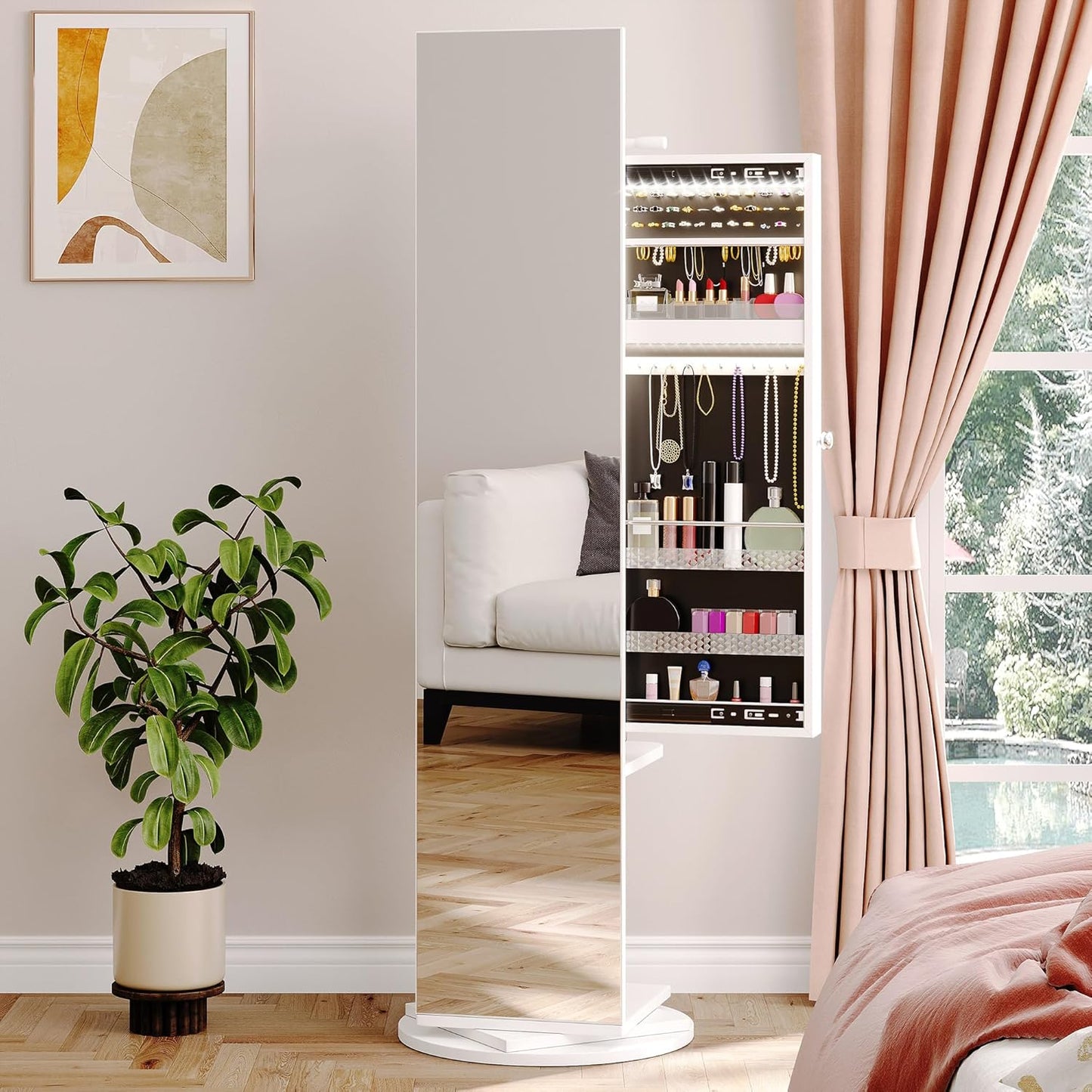 360° градус эргэдэг шүүгээтэй толь